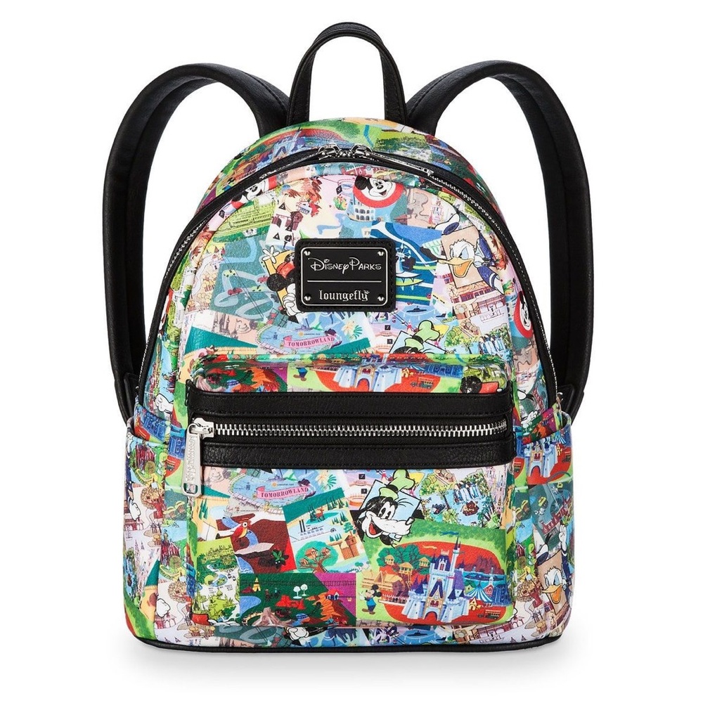 Disney Parks Collage Mini Loungefly Backpack
